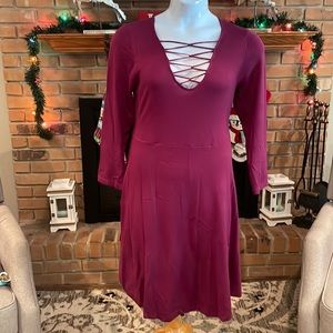 NWT Torrid Sexy Wine Dress